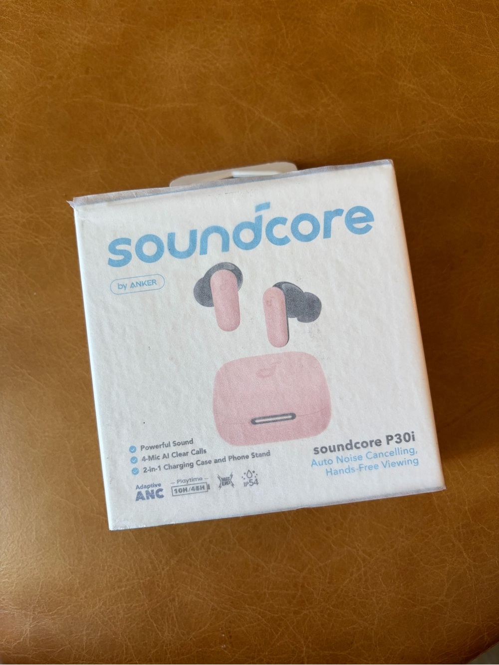 Anker Soundcore P30i Pink Wireless Earbuds with Charging Case